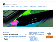 Tablet Screenshot of graphicdesignschools.com